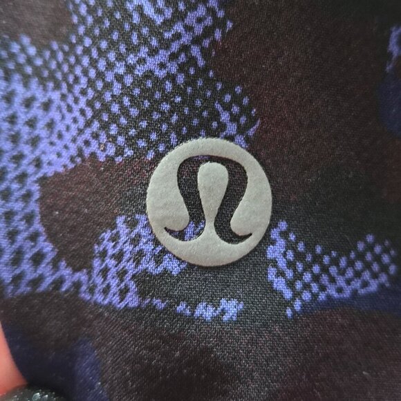 Lululemon Speed Short 2.5" - 6 Mini Hounds Camo Emperor Blue Black / Black - Picture 5 of 6